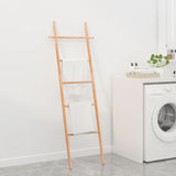 NNEVL Towel Ladder 170 cm Solid Wood Walnut