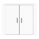 NNEVL Sideboard High Gloss White 80x33x70 cm Engineered Wood