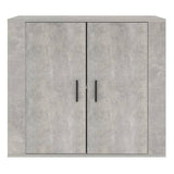 NNEVL Sideboard Concrete Grey 80x33x70 cm Engineered Wood