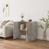 NNEVL Sideboard Concrete Grey 80x33x70 cm Engineered Wood