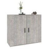 NNEVL Sideboard Concrete Grey 80x33x70 cm Engineered Wood