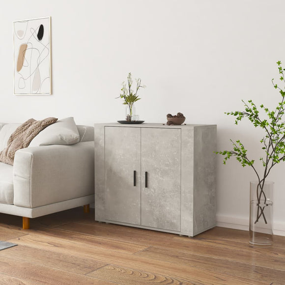 NNEVL Sideboard Concrete Grey 80x33x70 cm Engineered Wood