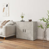 NNEVL Sideboard Concrete Grey 80x33x70 cm Engineered Wood