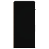 NNEVL Sideboard Black 80x33x70 cm Engineered Wood