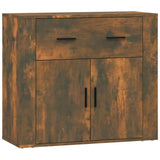 NNEVL Sideboard Smoked Oak 80x33x70 cm Engineered Wood