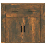 NNEVL Sideboard Smoked Oak 80x33x70 cm Engineered Wood