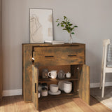 NNEVL Sideboard Smoked Oak 80x33x70 cm Engineered Wood