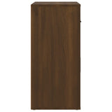 NNEVL Sideboard Brown Oak 80x33x70 cm Engineered Wood