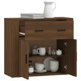 NNEVL Sideboard Brown Oak 80x33x70 cm Engineered Wood