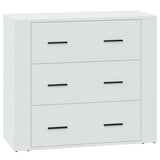 NNEVL Sideboard White 80x33x70 cm Engineered Wood
