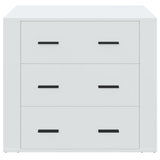 NNEVL Sideboard White 80x33x70 cm Engineered Wood