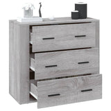 NNEVL Sideboard Grey Sonoma 80x33x70 cm Engineered Wood