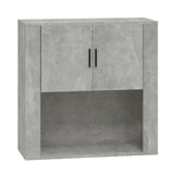 NNEVL Wall Cabinet Concrete Grey 80x33x80 cm Engineered Wood