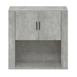 NNEVL Wall Cabinet Concrete Grey 80x33x80 cm Engineered Wood