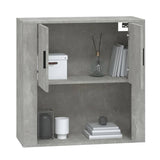 NNEVL Wall Cabinet Concrete Grey 80x33x80 cm Engineered Wood