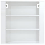 NNEVL Wall Cabinet High Gloss White 80x33x80 cm Engineered Wood