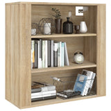 NNEVL Wall Cabinet Sonoma Oak 80x33x80 cm Engineered Wood