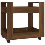 NNEVL Desk Trolley Brown Oak 60x45x60 cm Engineered Wood