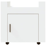 NNEVL Desk Trolley White 60x45x60 cm Engineered Wood