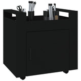 NNEVL Desk Trolley Black 60x45x60 cm Engineered Wood