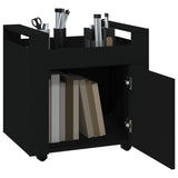 NNEVL Desk Trolley Black 60x45x60 cm Engineered Wood