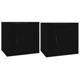 NNEVL Bedside Cabinets 2 pcs Black 50x39x47 cm