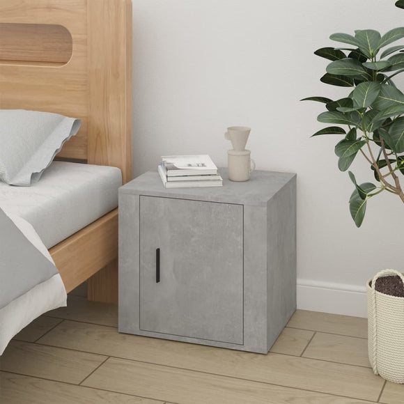NNEVL Bedside Cabinet Concrete Grey 50x39x47 cm