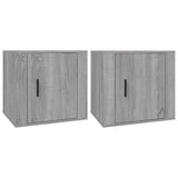 NNEVL Bedside Cabinets 2 pcs Grey Sonoma 50x39x47 cm