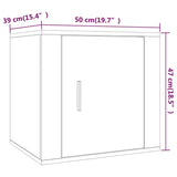 NNEVL Bedside Cabinets 2 pcs Grey Sonoma 50x39x47 cm