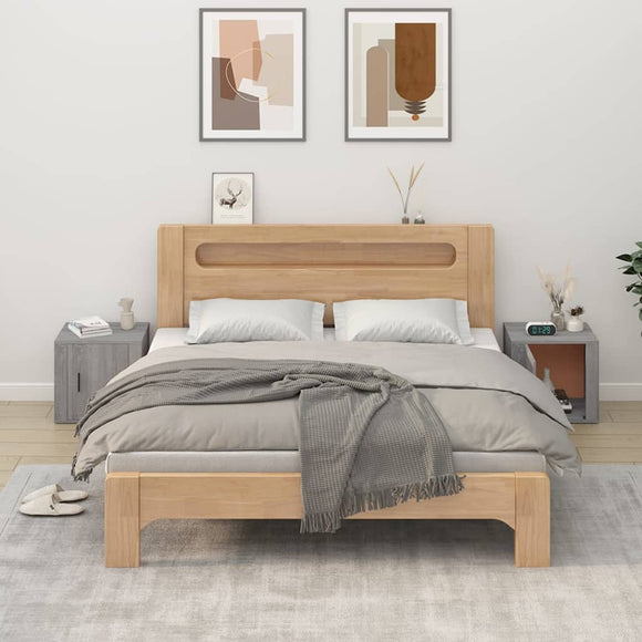 NNEVL Bedside Cabinets 2 pcs Grey Sonoma 50x39x47 cm