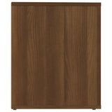 NNEVL Bedside Cabinet Brown Oak 50x39x47 cm