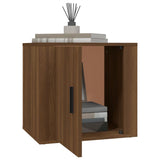 NNEVL Bedside Cabinets 2 pcs Brown Oak 50x39x47 cm