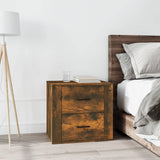 NNEVL Bedside Cabinet Smoked Oak 50x39x47 cm