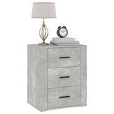 NNEVL Bedside Cabinet Concrete Grey 50x36x60 cm Engineered Wood