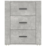 NNEVL Bedside Cabinet Concrete Grey 50x36x60 cm Engineered Wood