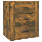 NNEVL Bedside Cabinet Smoked Oak 50x36x60 cm Engineered Wood