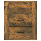 NNEVL Bedside Cabinet Smoked Oak 50x36x60 cm Engineered Wood