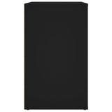 NNEVL Bedside Cabinet Black 50x36x60 cm Engineered Wood