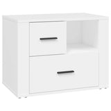 NNEVL Bedside Cabinet White 60x36x45 cm Engineered Wood