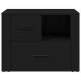 NNEVL Bedside Cabinet Black 60x36x45 cm Engineered Wood