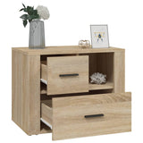NNEVL Bedside Cabinet Sonoma Oak 60x36x45 cm Engineered Wood