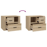 NNEVL Bedside Cabinet Sonoma Oak 60x36x45 cm Engineered Wood