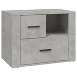 NNEVL Bedside Cabinet Concrete Grey 60x36x45 cm Engineered Wood