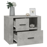 NNEVL Bedside Cabinet Concrete Grey 60x36x45 cm Engineered Wood