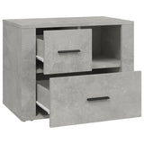 NNEVL Bedside Cabinet Concrete Grey 60x36x45 cm Engineered Wood