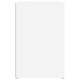 NNEVL Shoe Cabinet White 130x35x54 cm Engineered Wood