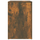 NNEVL Shoe Cabinet Smoked Oak 130x35x54 cm Engineered Wood