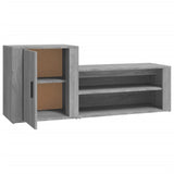 NNEVL Shoe Cabinet Grey Sonoma 130x35x54 cm Engineered Wood