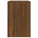 NNEVL Shoe Cabinet Brown Oak 130x35x54 cm Engineered Wood