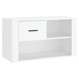 NNEVL Shoe Cabinet White 80x35x45 cm Engineered Wood